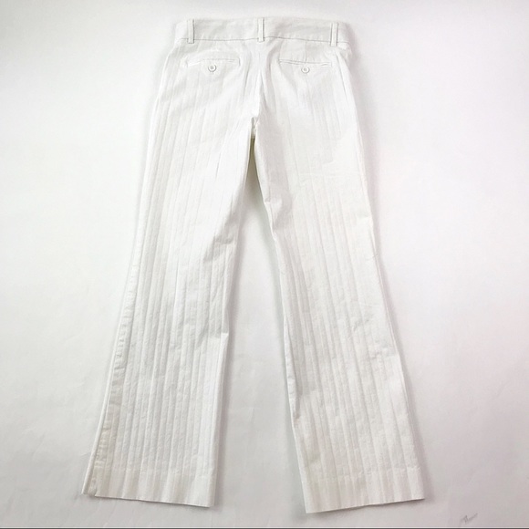 Express Size 4 Editor Pants Striped White - Picture 2 of 6